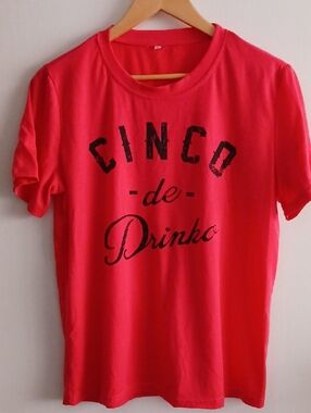 Cinco de Drinko Red Graphic Tee